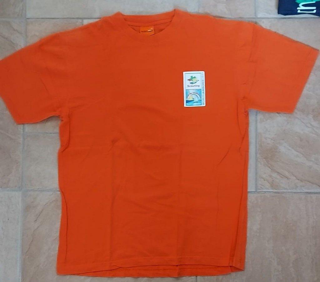 scouting Jamboree Zweden 2011 T-shirt Ned. Contingent, Ophalen of Verzenden, Gebruikt, Embleem, Speld of Insigne