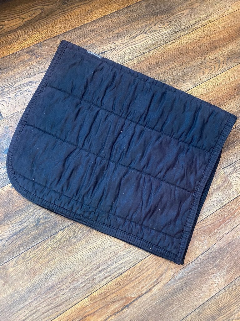 QHP zwart zadeldek – gewatteerd – allround / dressuur, Full (L), Dressuurdekje, QHP, Ophalen of Verzenden