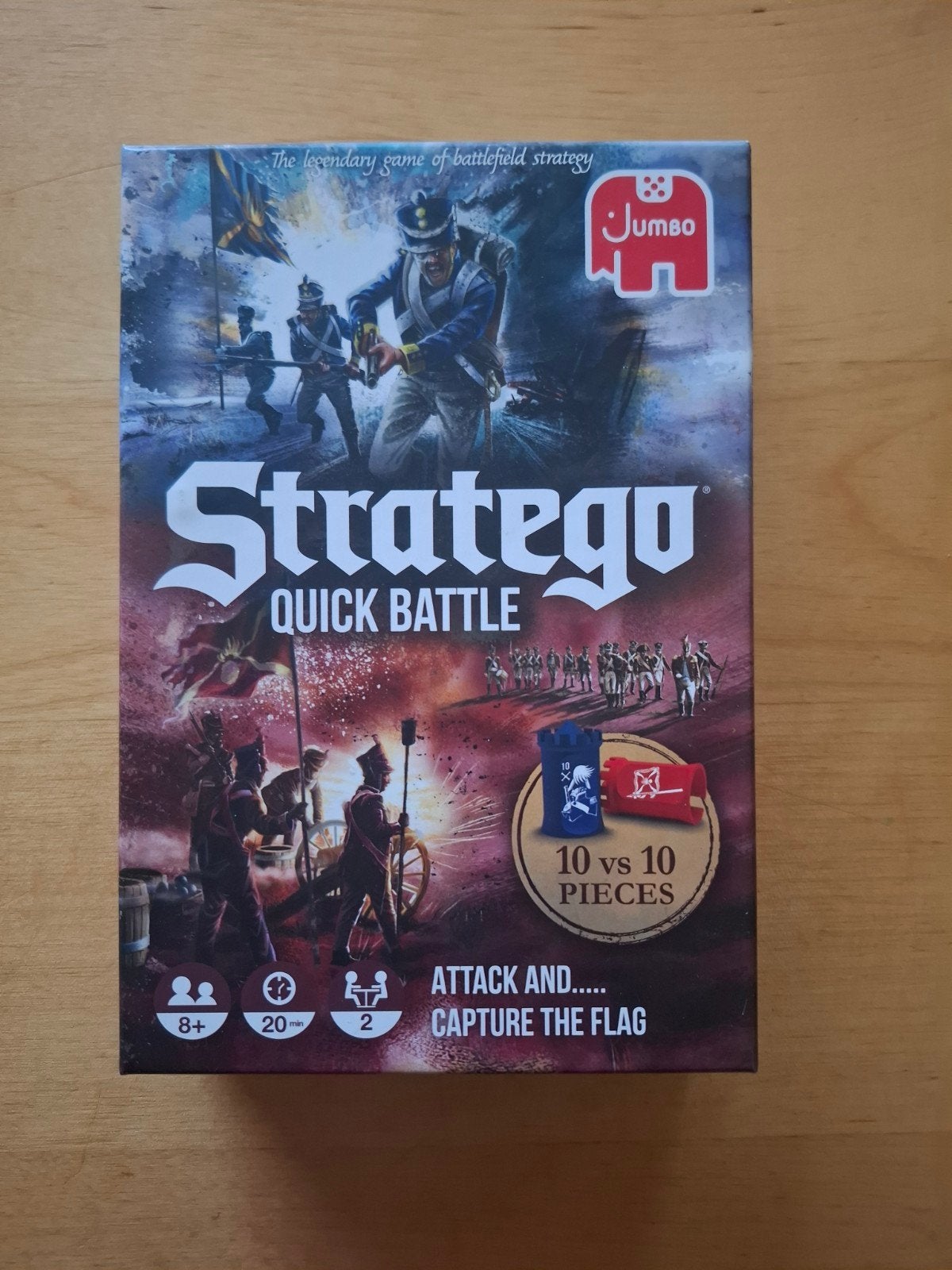Stratego Quick Battle - Compact Strategisch Bordspel, Jumbo, Gebruikt, Een of twee spelers, Ophalen of Verzenden