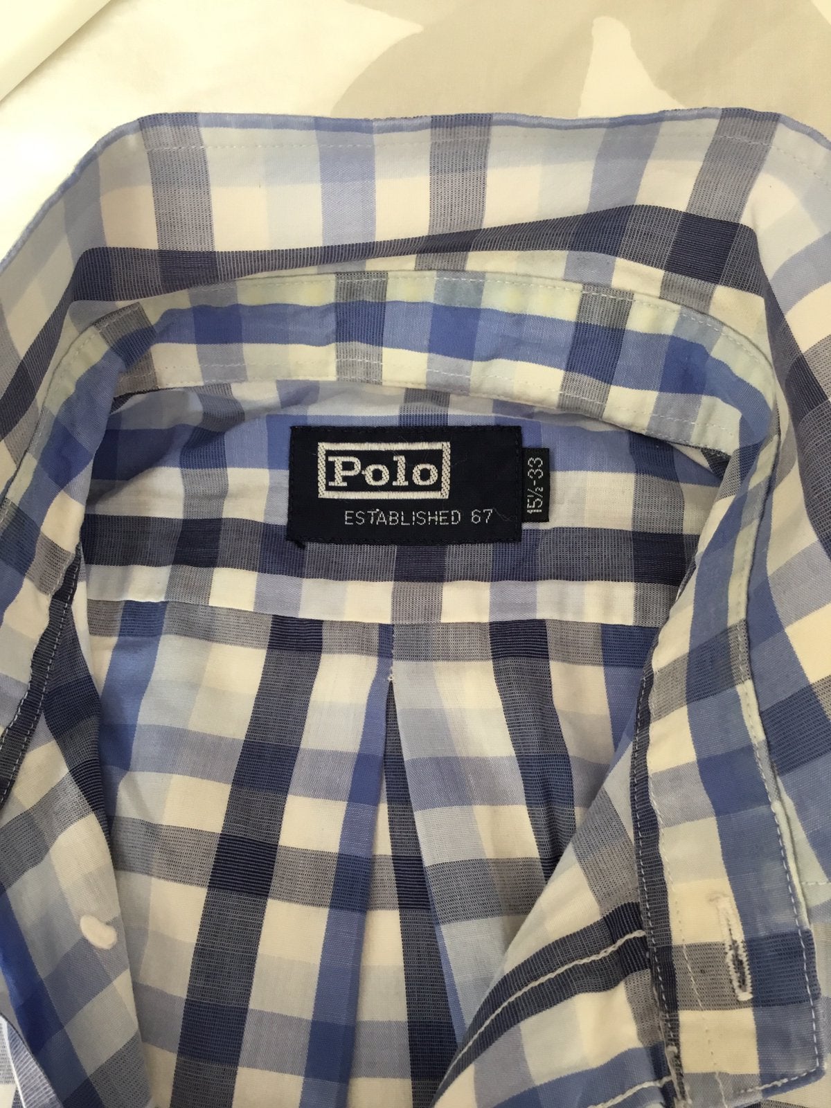 Herenoverhemd POLO, maat L, Kleding | Heren, Ophalen of Verzenden, Zo goed als nieuw, Blauw