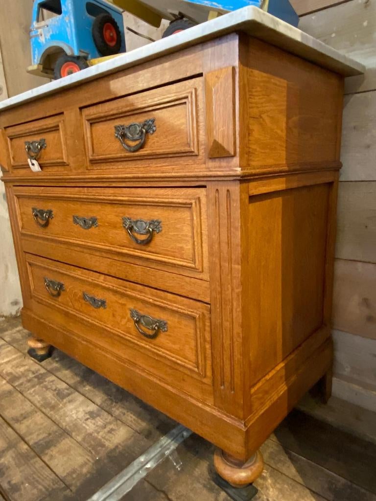Landelijk brocante Franse kast ladekast commode, Antiek en Kunst, Ophalen