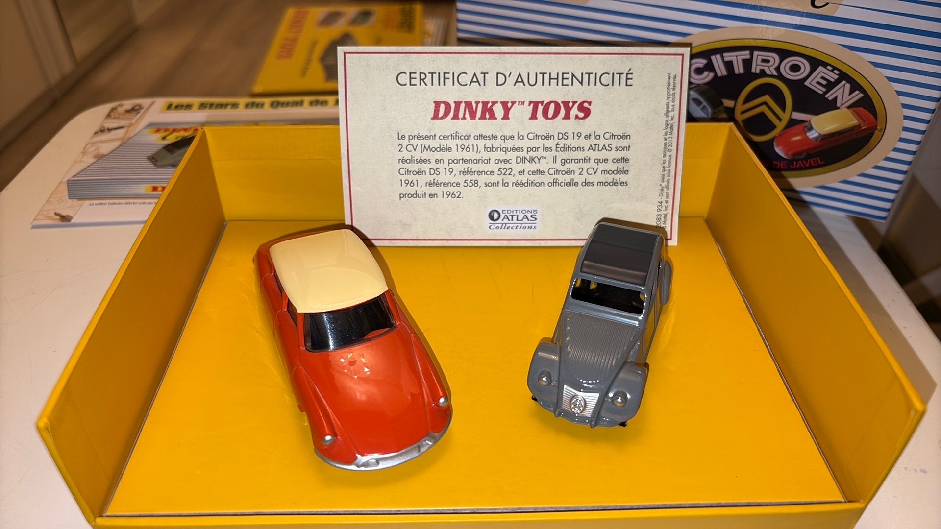 DINKY TOYS CITROEN COFFRET DS EN 2CV, Ophalen of Verzenden, Nieuw, Auto, Dinky Toys
