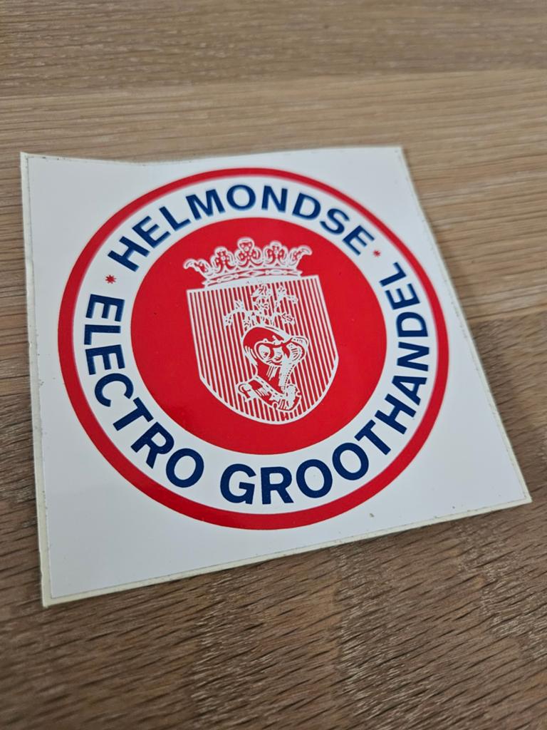 Helmondse Electro Groothandel sticker, Ophalen of Verzenden, Zo goed als nieuw
