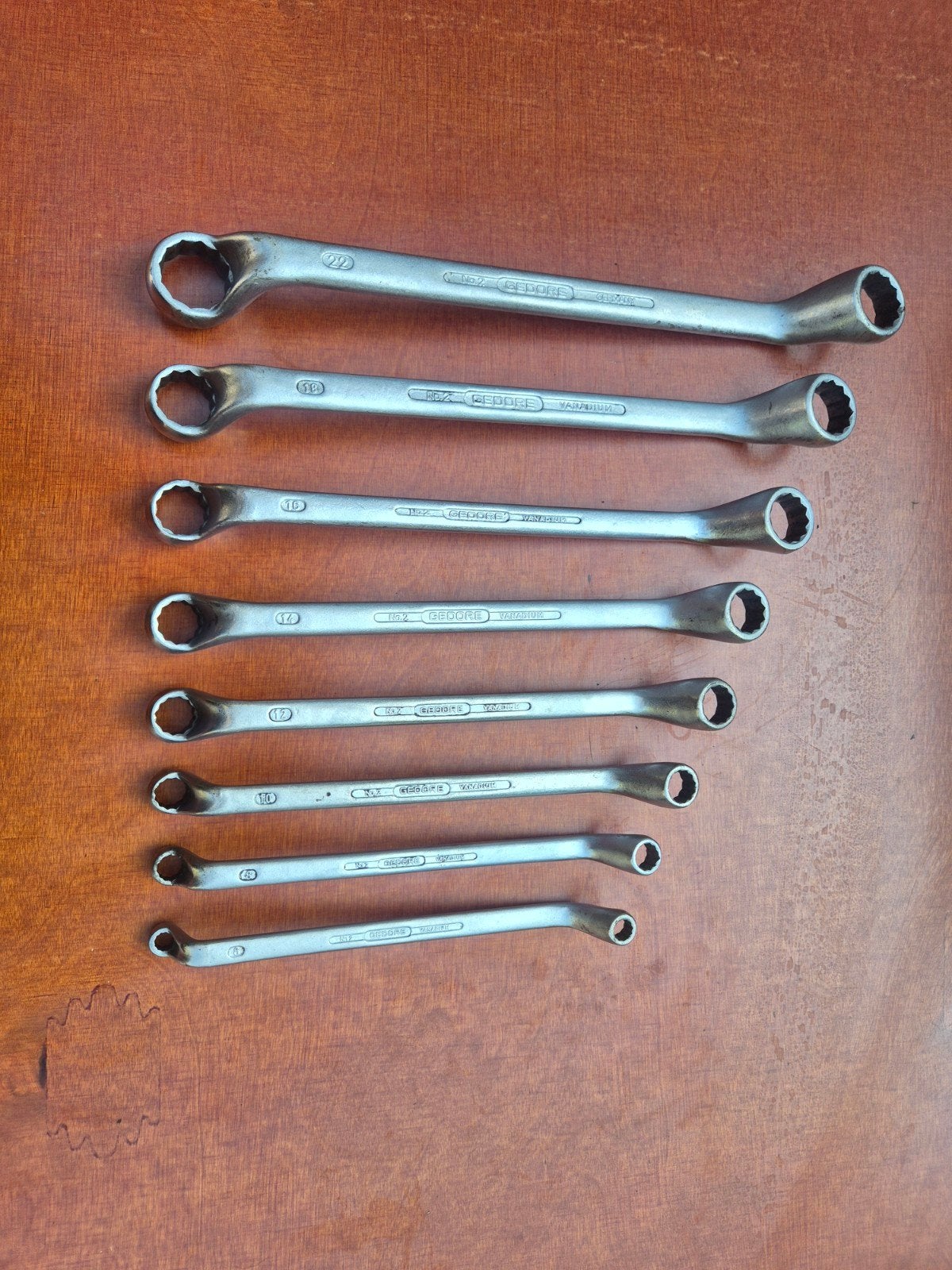 Gedore dubbele ring sleutel set, Ophalen, Gebruikt