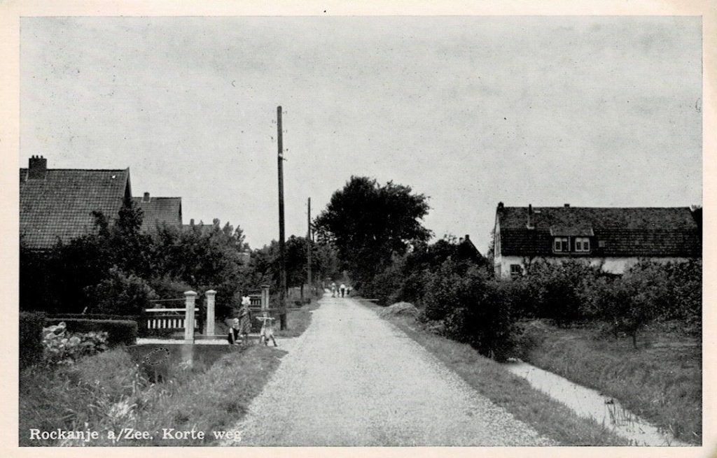 Rockanje, Korte weg - 1952, Ophalen of Verzenden, 1940 tot 1960, Gelopen, Zuid-Holland
