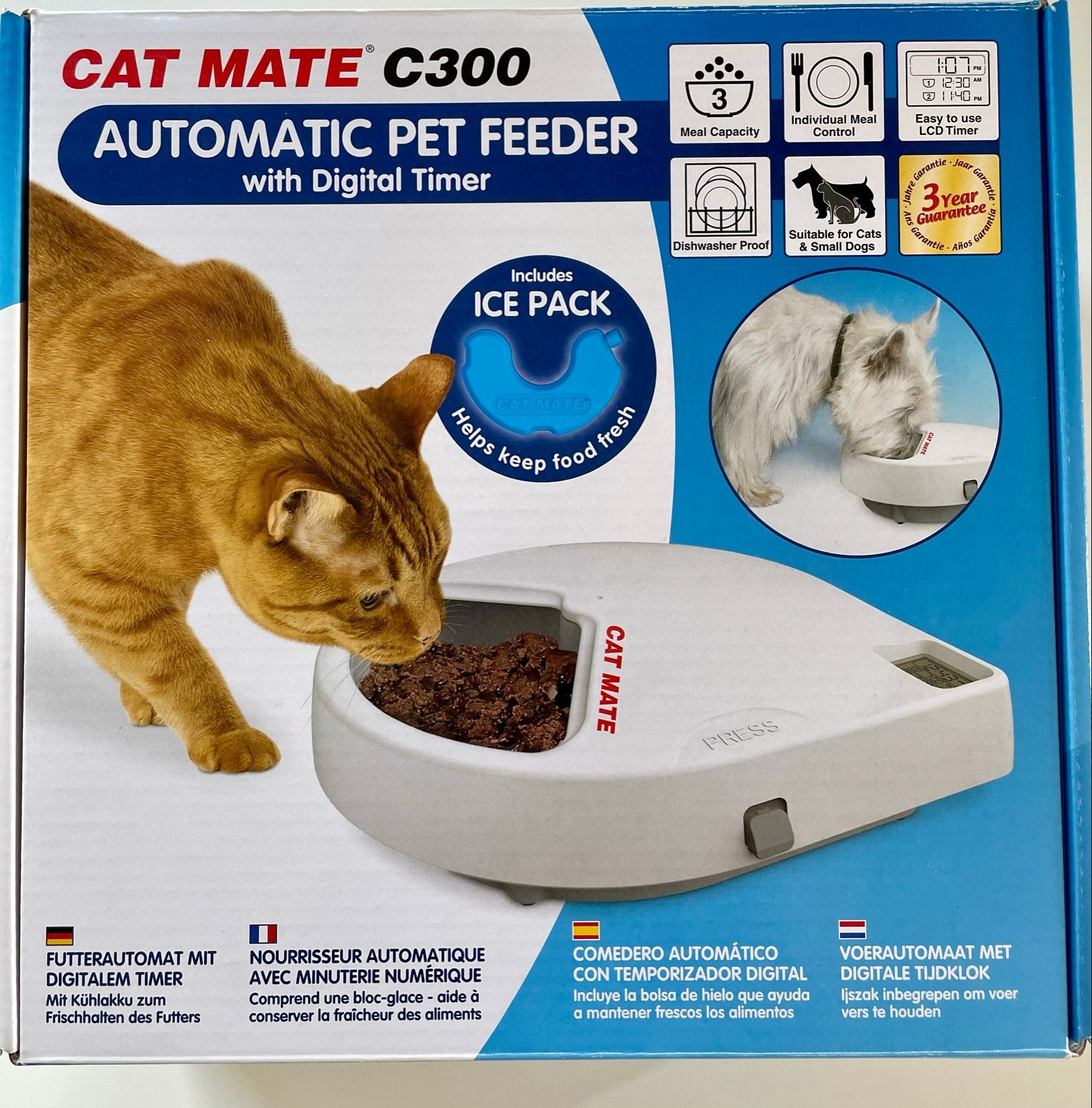 Voederautomaat voor katten en kleine honden., Dieren en Toebehoren, Ophalen, Gebruikt