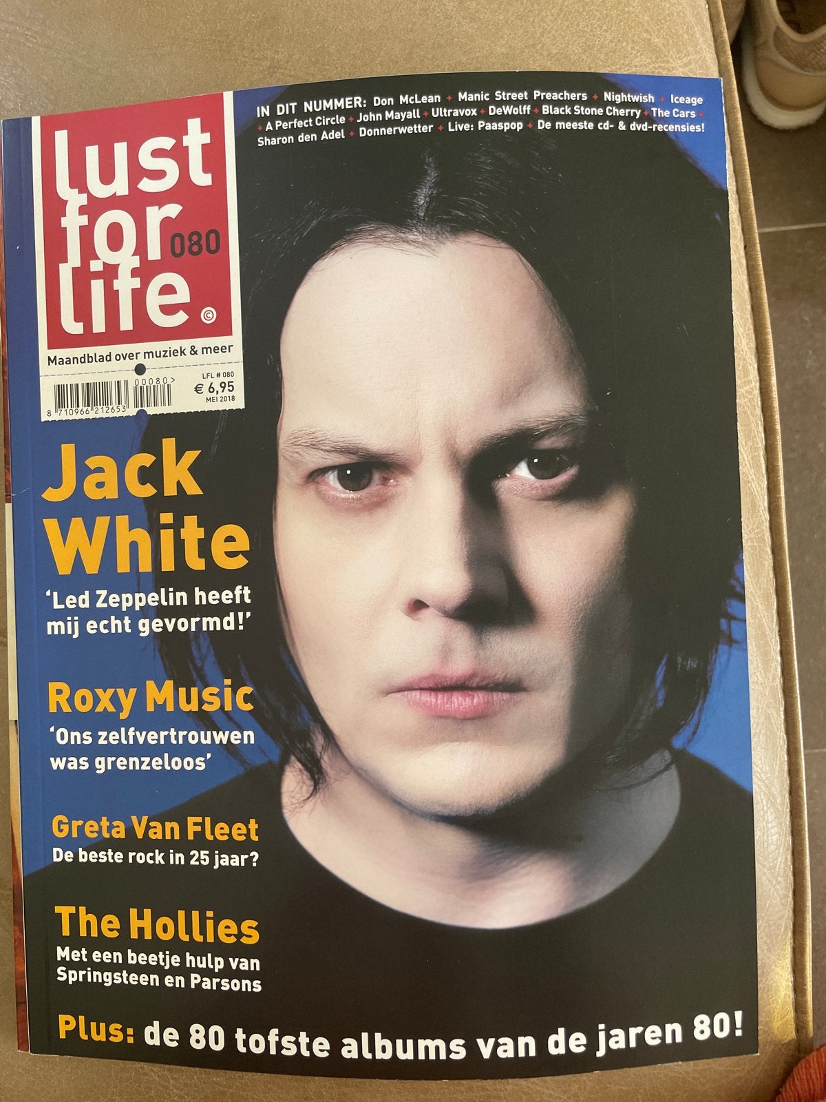 Lust for Life 080 (mei 2018) - Jack White, Roxy Music, Boeken, Ophalen of Verzenden, Zo goed als nieuw, Muziek, Film of Tv