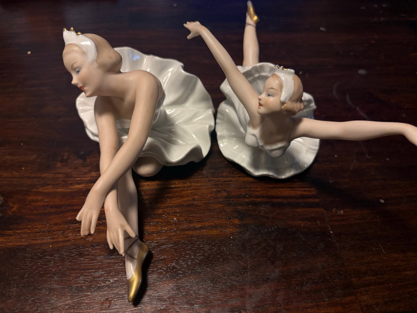Prachtige porseleinen ballerina beeldjes (2 stuks), Antiek en Kunst, Ophalen of Verzenden