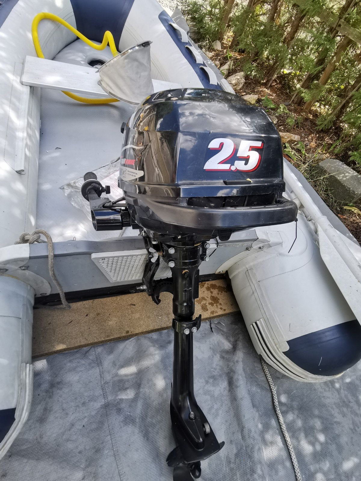 Rubber boot met Suzuki 2.5 pk, Ophalen, Gebruikt, Overige typen, Motorboot