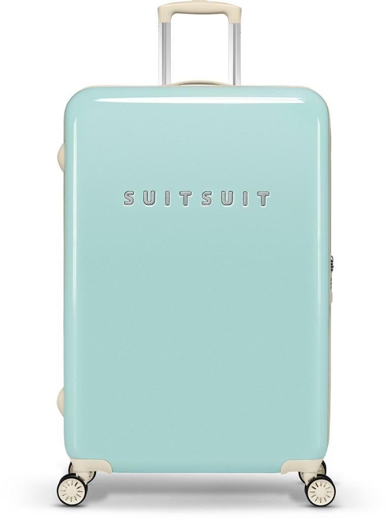 ✅ SUITSUIT Fabulous Fifties Luminous Mint koffer 76 cm NIEUW, Wieltjes, Hard kunststof, 45 tot 55 cm, Nieuw