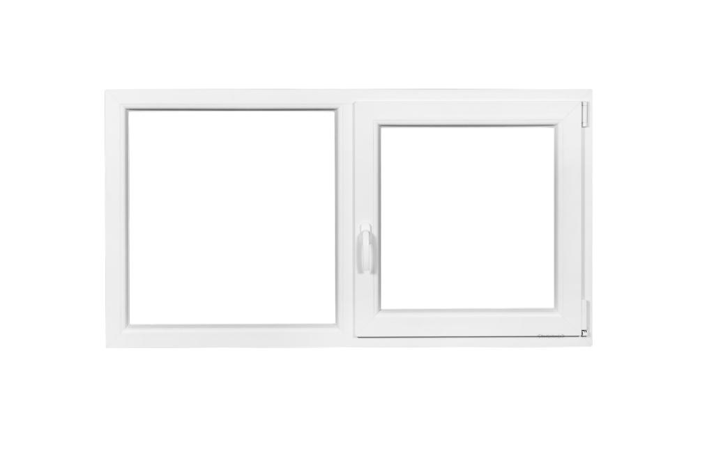 Kunststof Kozijn Vast Draaikiep  B150 H80cm Antraciet, Doe-het-zelf en Verbouw, Kozijnen en Schuifpuien, Niet ingevuld, Kunststof