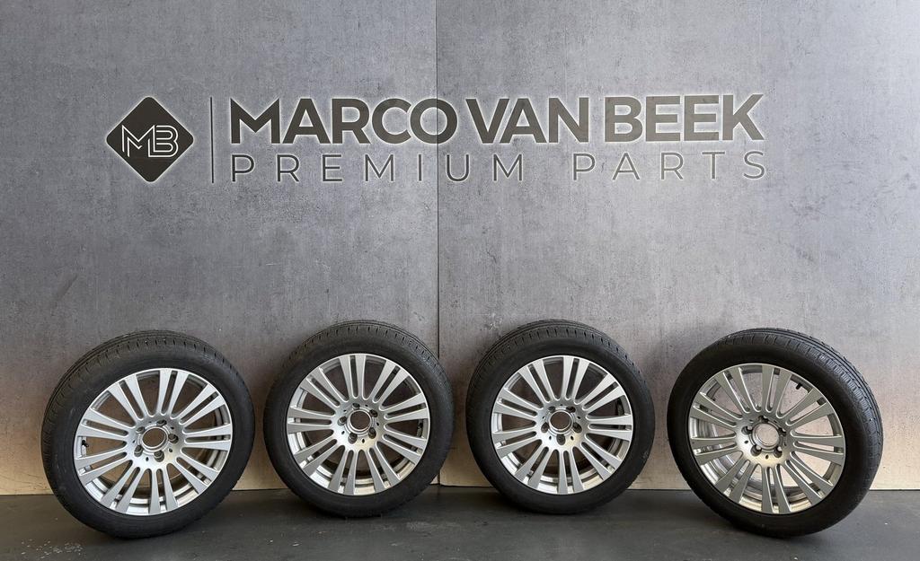 17 Inch winter wielen set Mercedes E klasse W212, Gebruikt, -, -, Banden en Velgen