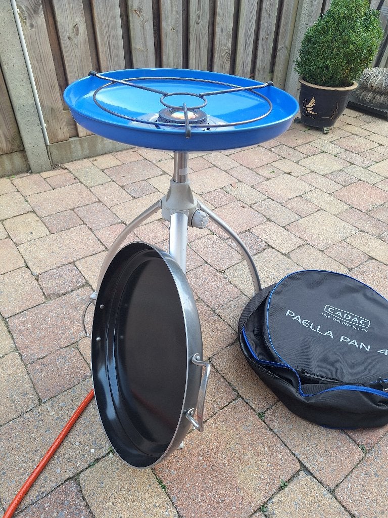 Cadac schotelbraai, Ophalen, Gebruikt