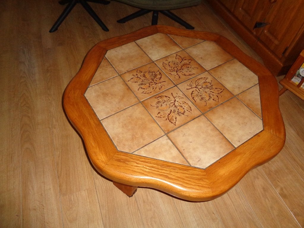 6 Kante Salon Tafel., Huis en Inrichting, Tafels | Salontafels, Gebruikt, 50 tot 100 cm, Rechthoekig, 50 tot 100 cm