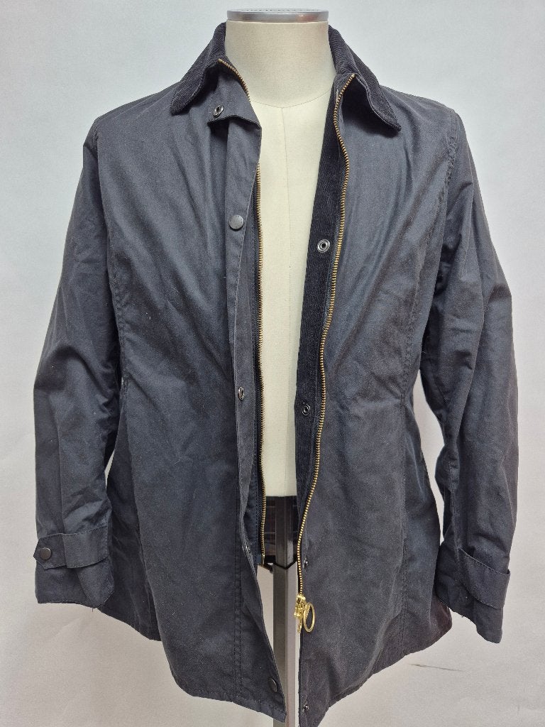 Barbour 'Short Newmarket' dames wax jas, maat 42 Top!, Kleding | Dames, Barbour, Zwart, Maat 42/44 (L), Ophalen of Verzenden