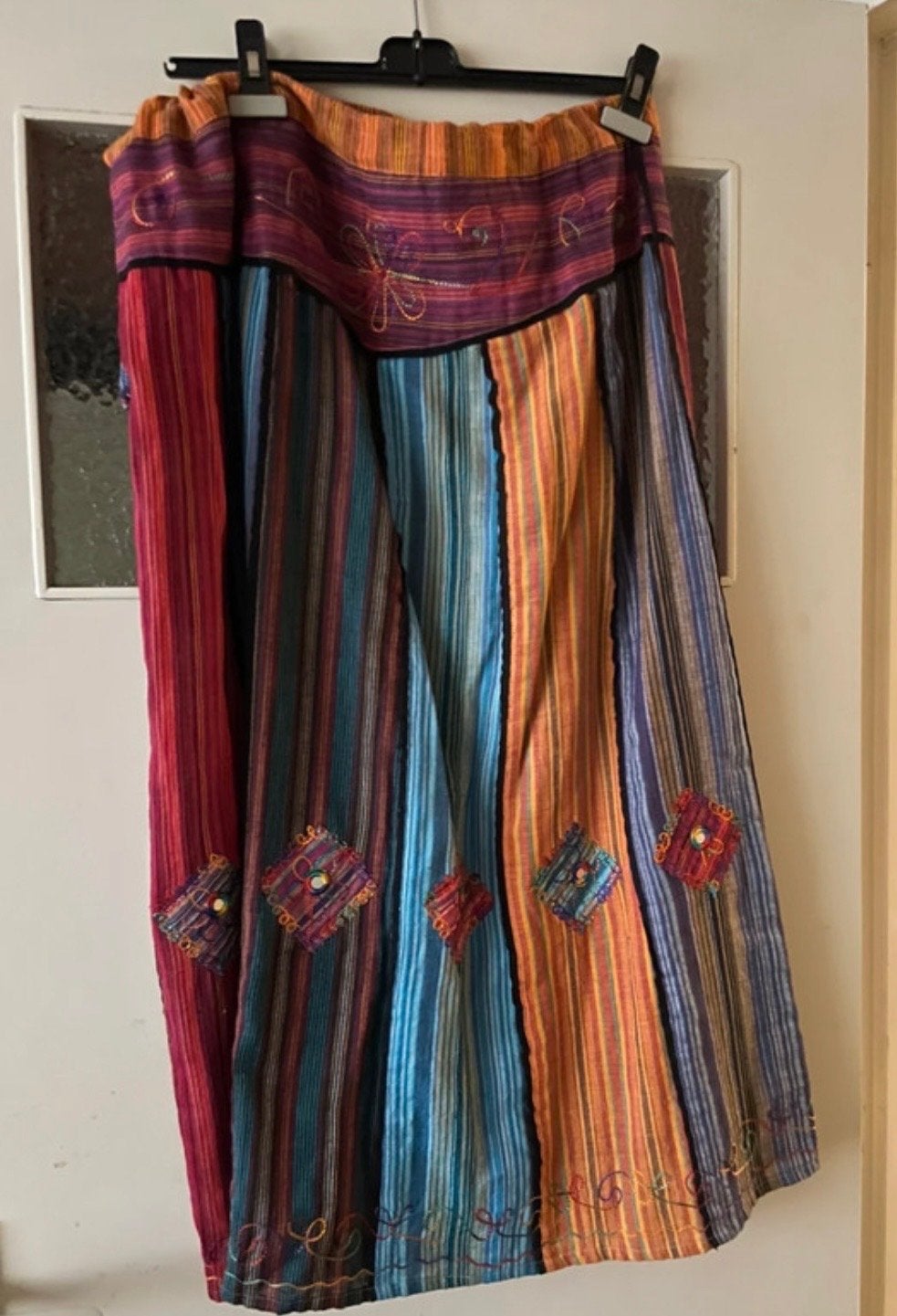 Kleurrijke gestreepte rok, maat XL ibiza boho, Kleding | Dames, Rokken, Meerkleurig, Maat 46/48 (XL) of groter, Ophalen of Verzenden