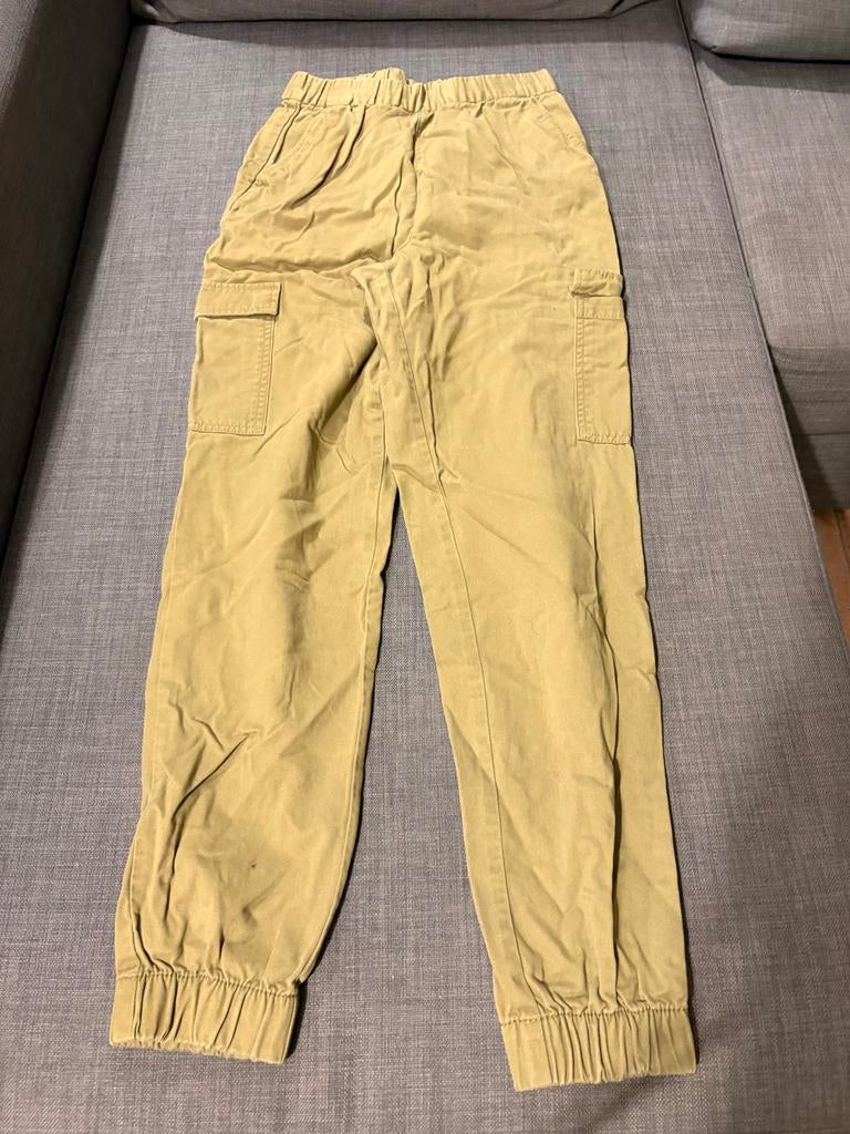 H&M Divided Cargo Jogger Broek - Groen, Maat 34, Kleding | Dames, Broeken en Pantalons, Beige, Ophalen of Verzenden, Zo goed als nieuw