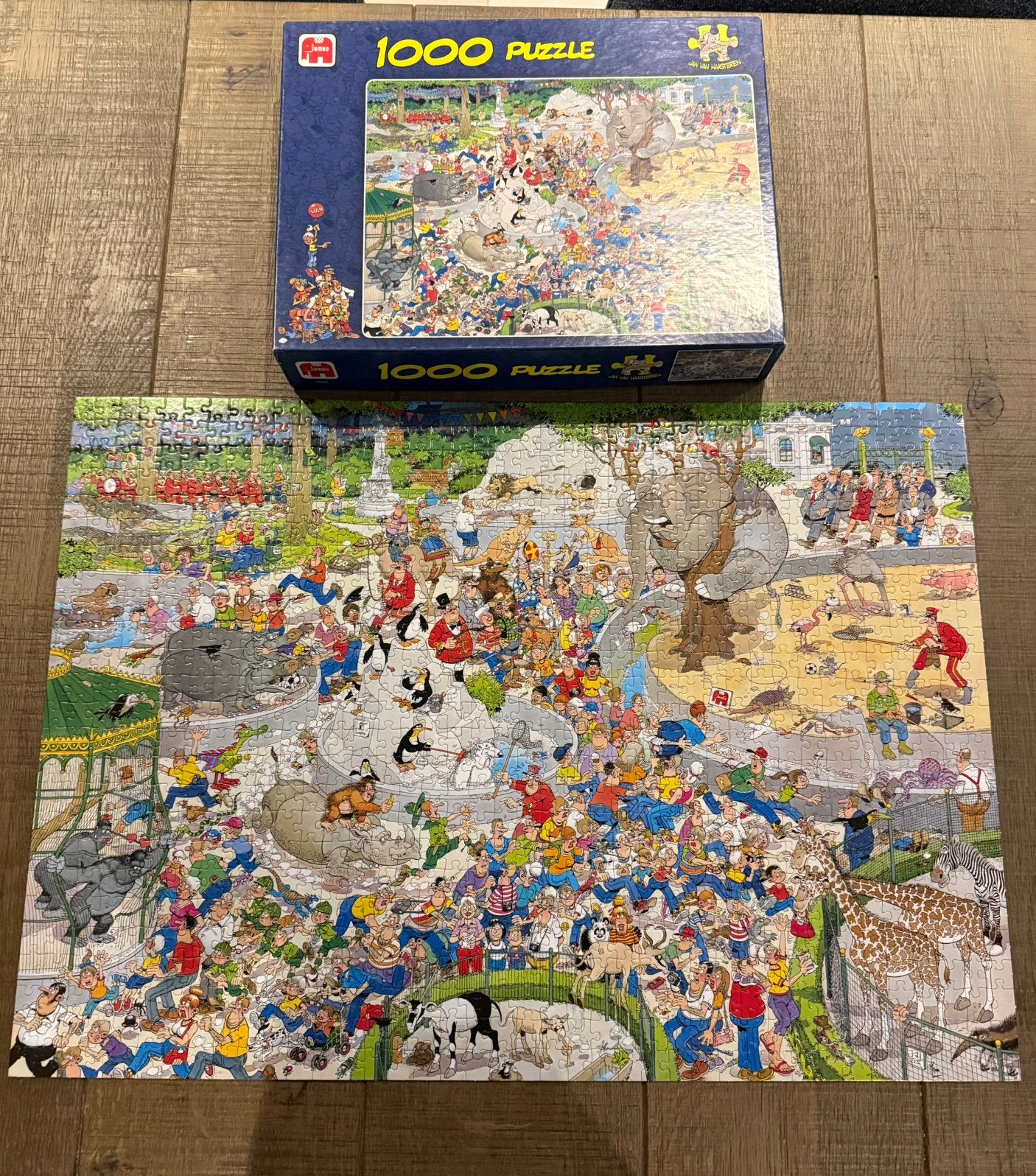Jan van Haasteren “Artis”, Hobby en Vrije tijd, Denksport en Puzzels, Ophalen of Verzenden, 500 t/m 1500 stukjes, Zo goed als nieuw