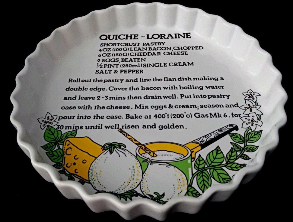 Ovenschaal voor een klassieke Quiche Lorraine, Ophalen of Verzenden