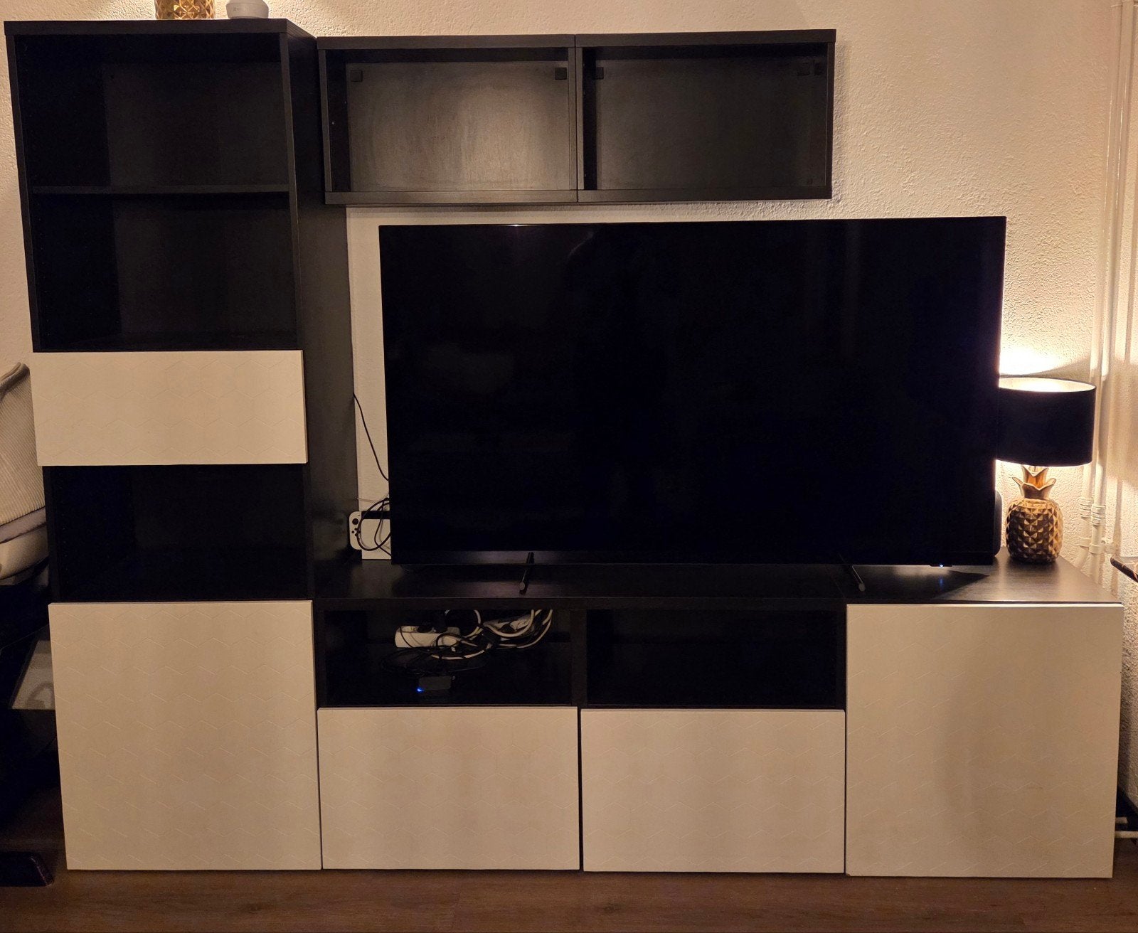 TV/wand meubel Bestå Ikea., Huis en Inrichting, Kasten | Televisiemeubels, Ophalen, Zo goed als nieuw, 200 cm of meer, 150 tot 200 cm
