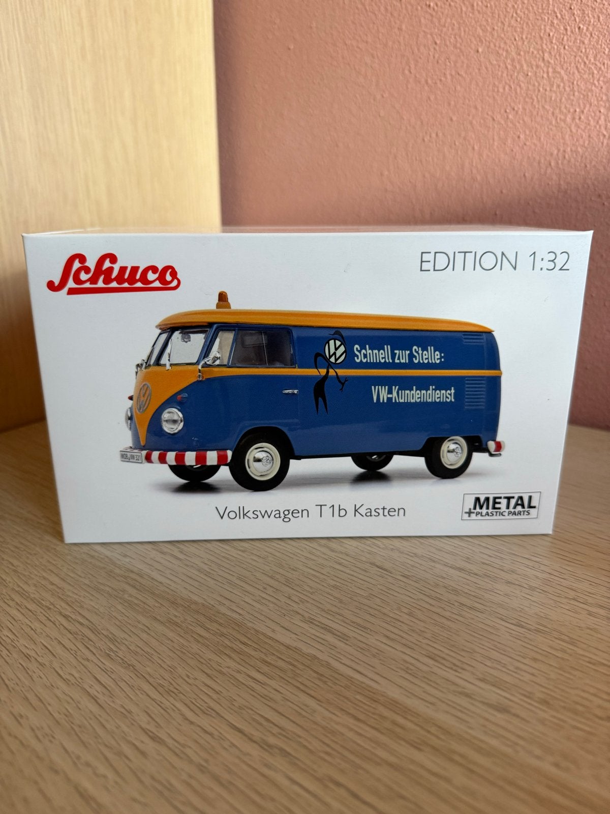 Schuco VW T1b Kasten VW-Kunden Dienst 1:32 Modelauto, Hobby en Vrije tijd, Modelauto's | 1:32, Ophalen of Verzenden, Nieuw, Bus of Vrachtwagen