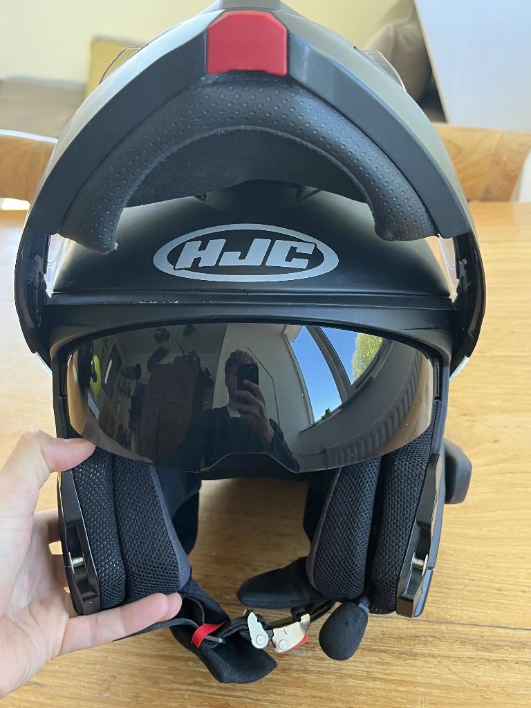 HJC i90 systeemhelm – mat zwart – met Sena 5S communicatie, Motoren, Kleding | Motorhelmen, M, Systeemhelm, Dames, HJC