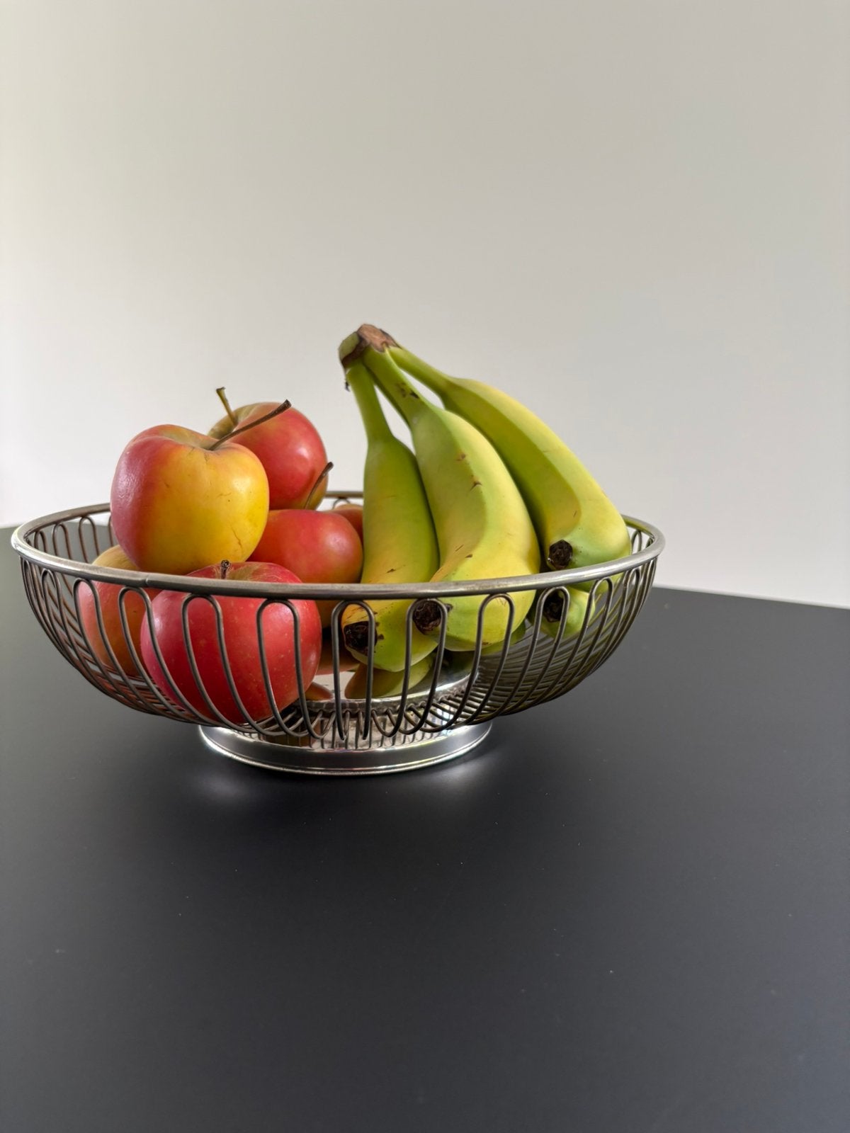 Vintage 1970’s rvs fruitschaal, vermoedelijk Alessi, Ophalen of Verzenden, Zo goed als nieuw, Rond, Overige materialen