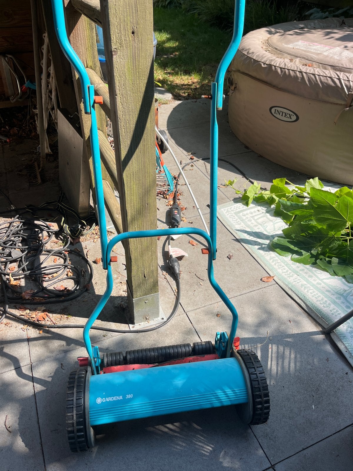 Gratis Gardena 380 handgrasmaaier (defect), Tuin en Terras, Ophalen, Gebruikt, Handgrasmaaier, 30 t/m 39 cm