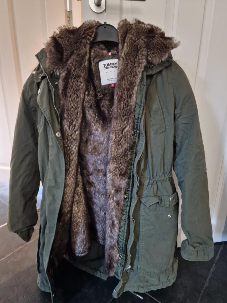 Tommy hilfiger jas, Kleding | Dames, Jassen | Winter, Maat 38/40 (M), Ophalen of Verzenden, Zo goed als nieuw, Groen