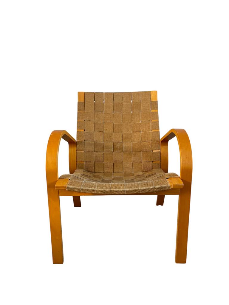 Vintage Scandinavische fauteuil - Tord Björklund voor Ikea, Ophalen, Gebruikt, 75 tot 100 cm, 50 tot 75 cm