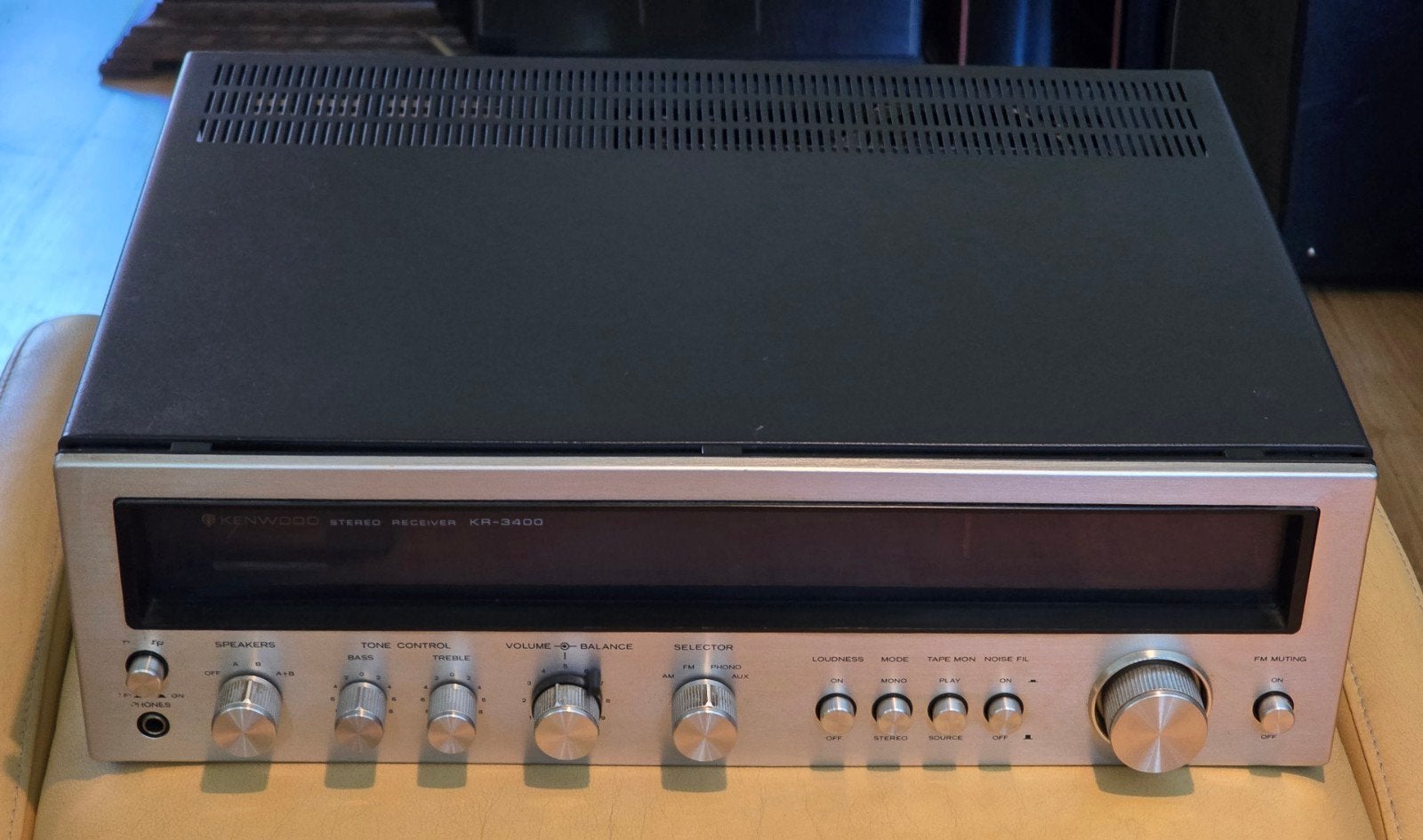 Kenwood KR-3400 vintage krachtige reciever 1975 2 x 30 RMS, Audio, Tv en Foto, Ophalen of Verzenden, Gebruikt, Overige merken