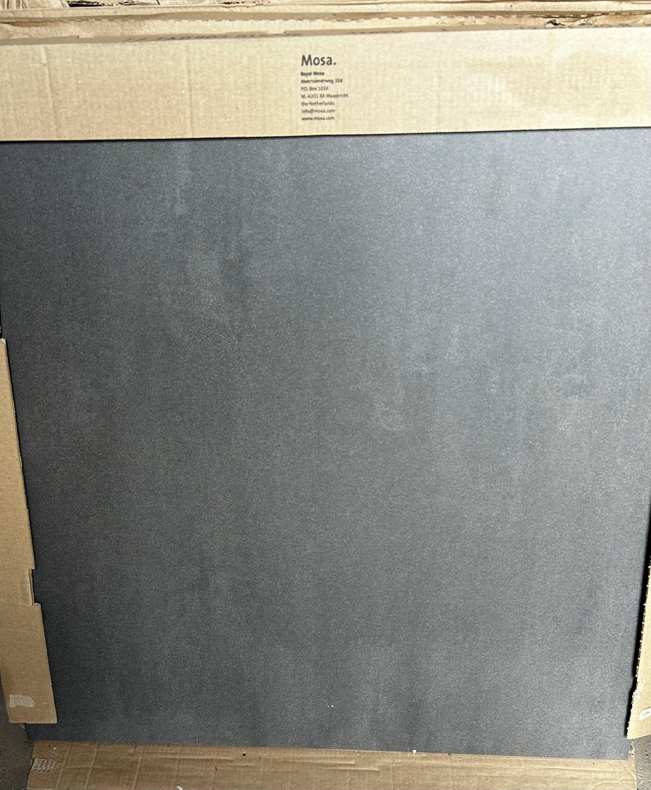 Vloer- en wandtegels Mosa Tera Ton 60x60 216YV Antra Mat 7m2, Ophalen, 60 cm of meer, Nieuw, 5 tot 10 m²