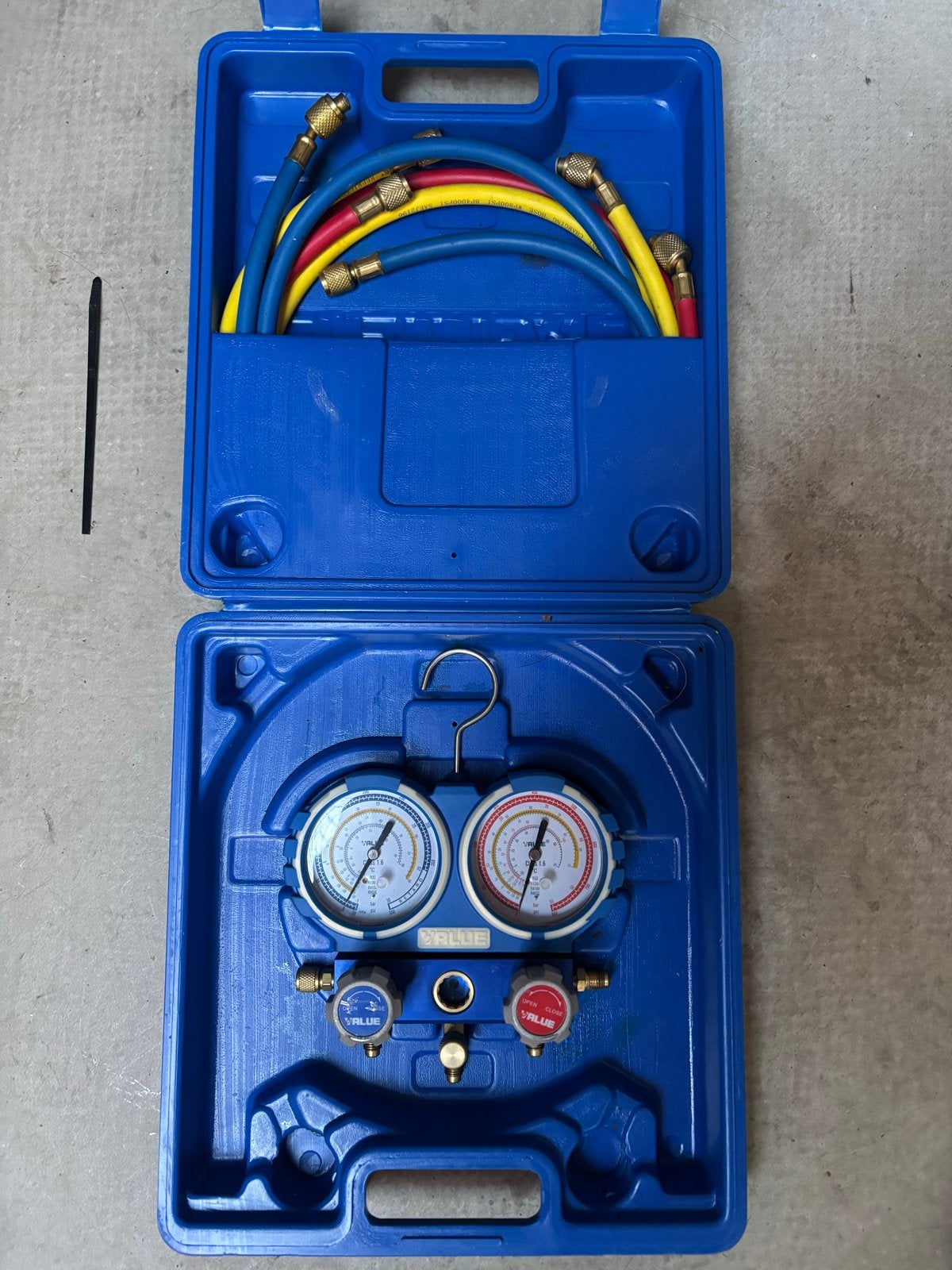 VALUE Manifoldmeter set met slangen, Ophalen, Zo goed als nieuw, Overige typen, Overige merken