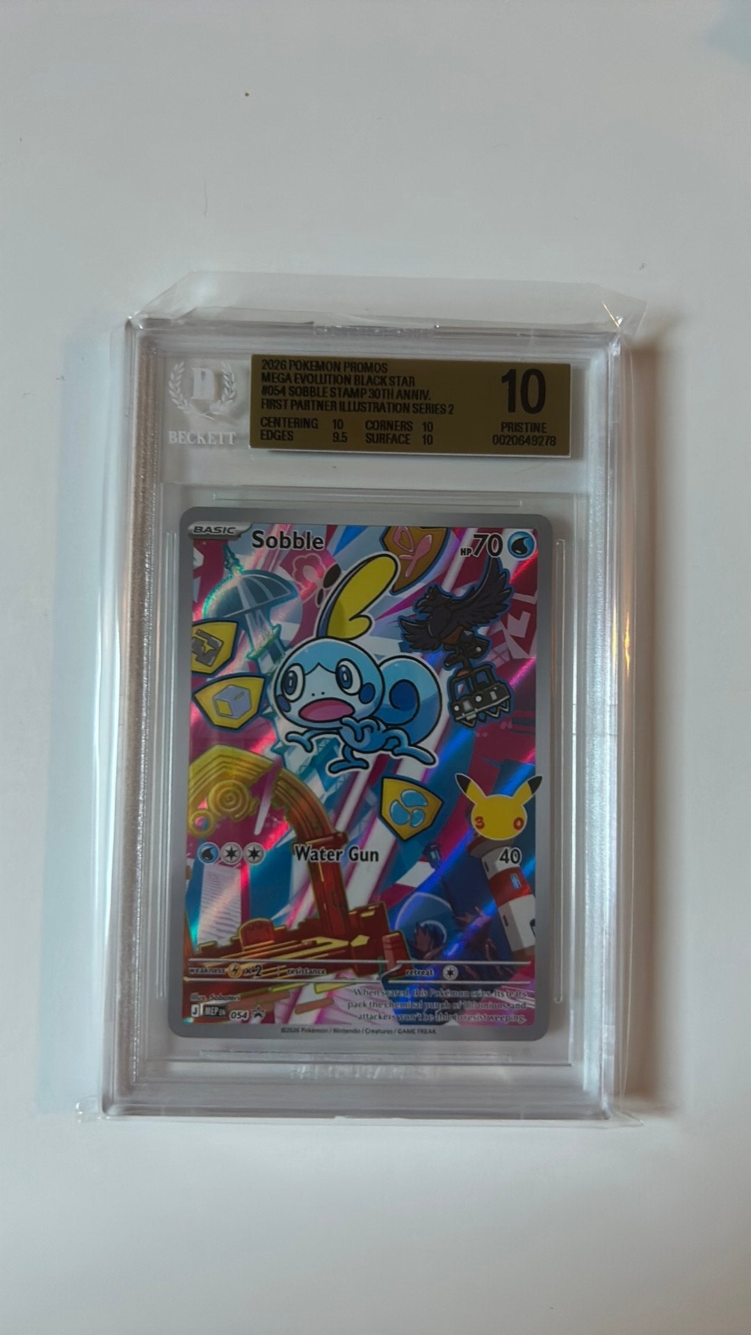 Sobble #054 BGS 10 First Partner series 2, Ophalen of Verzenden, Zo goed als nieuw