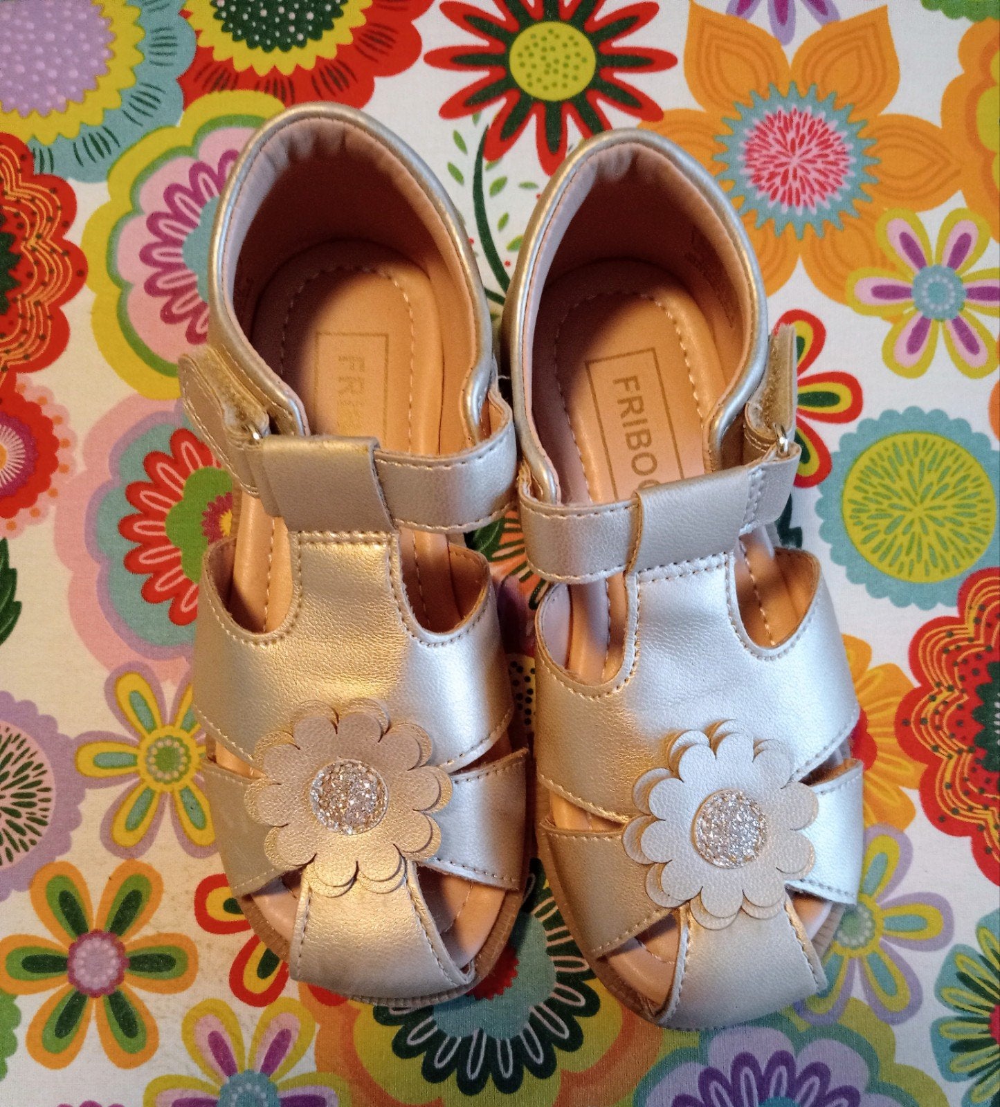 Meisjes Schoenen Goudkleurig Bruidsmeisje/Communie Mt 26, Friboo, Gebruikt, Schoentjes, Verzenden