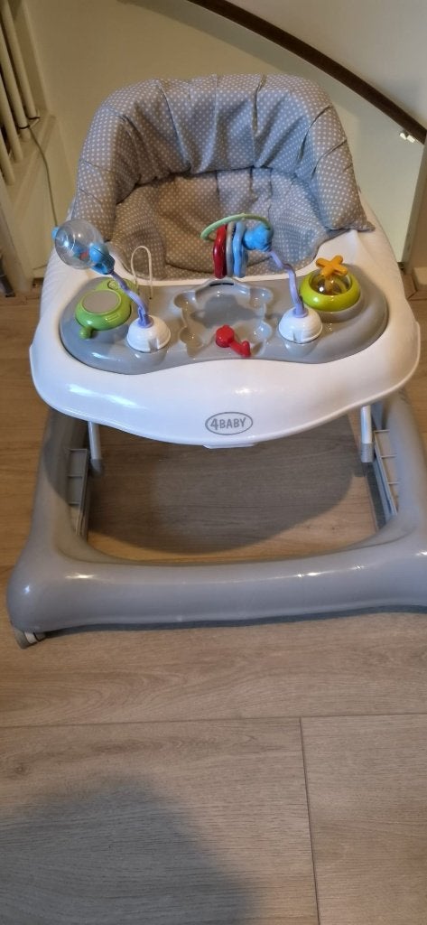 4Baby loopstoel, Ophalen, Zo goed als nieuw, Overige typen, Met wieltjes