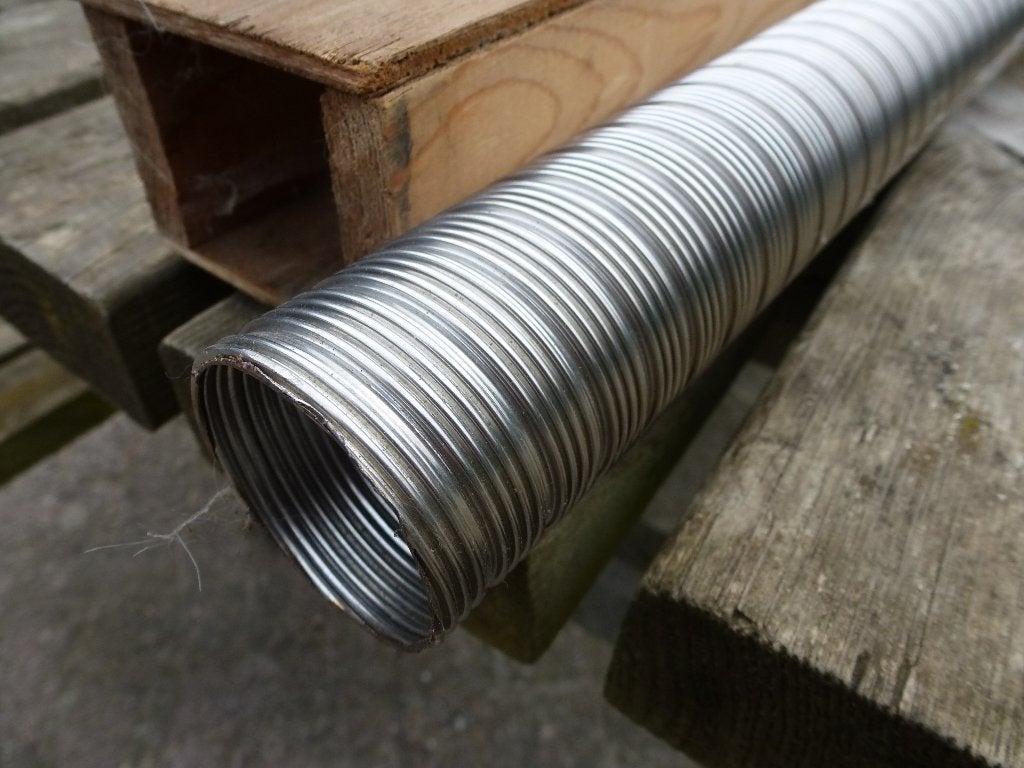 RVS uitlaat - standkachel  aggregaat  slang- buis 38 mm, Ophalen, Nieuw