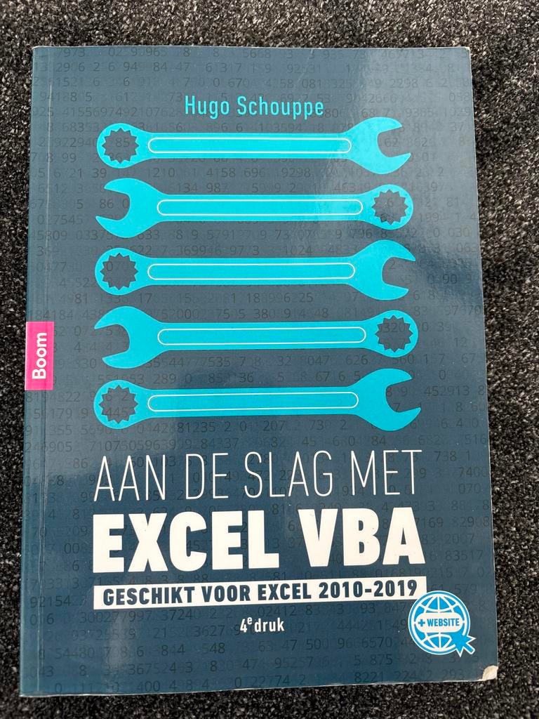 Aan de slag met Excel VBA - Hugo Schouppe, Ophalen of Verzenden, Beta, Zo goed als nieuw, HBO