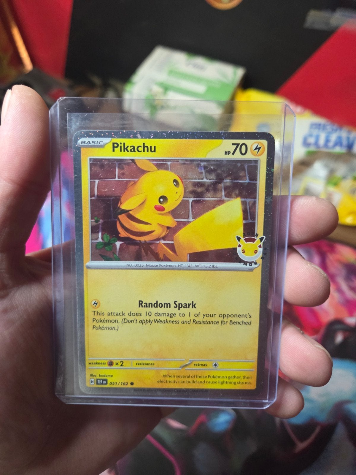 Pikachu Pokemon Day 2026 30th Celebrations cosmo foil, Ophalen of Verzenden, Nieuw, Losse kaart, Foil