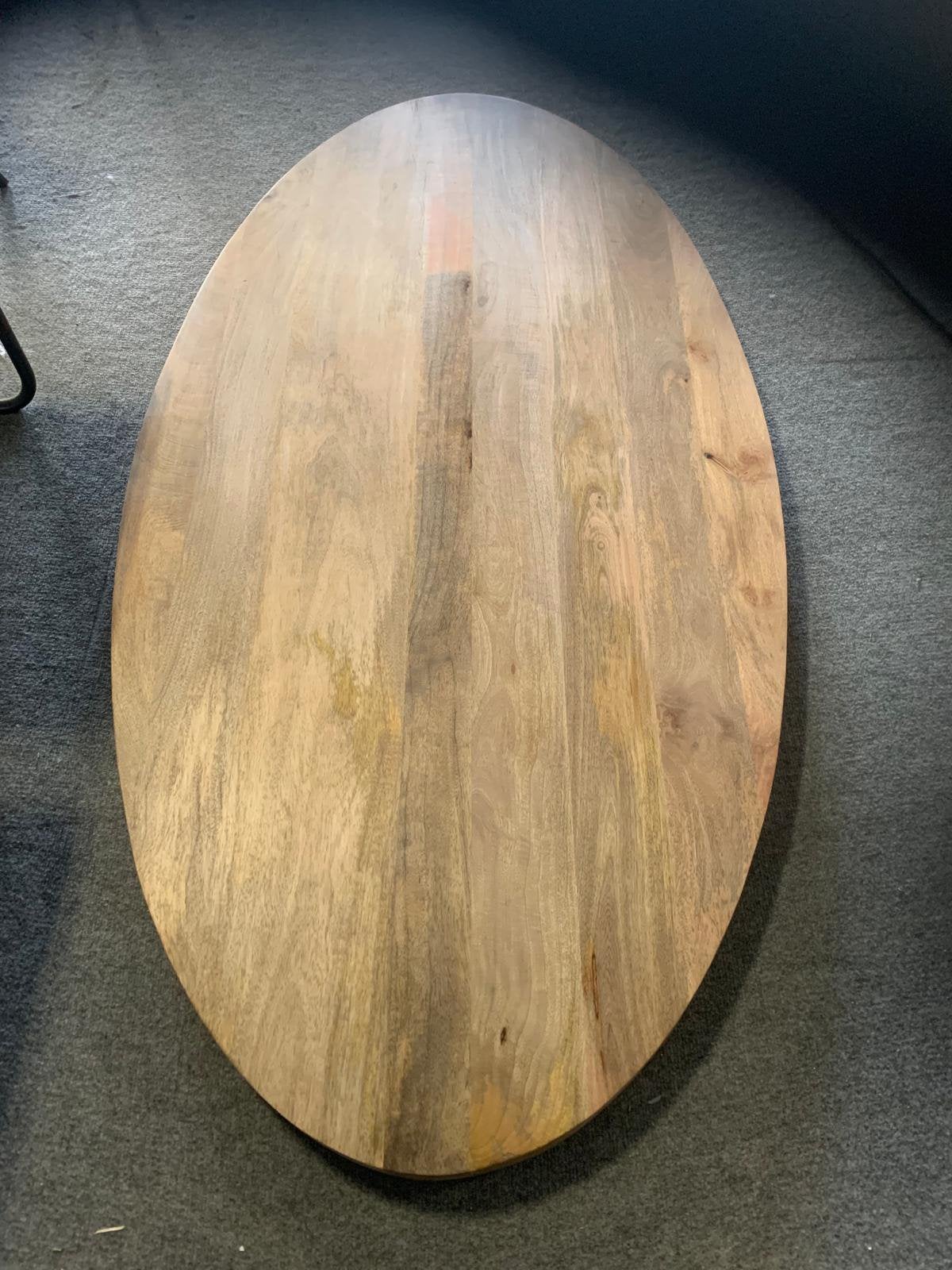 Nieuw Mango ovaal tafelblad 180 x 90 cm, Ophalen, Koopmans HH, Hofstede 1 Lienden, Nieuw