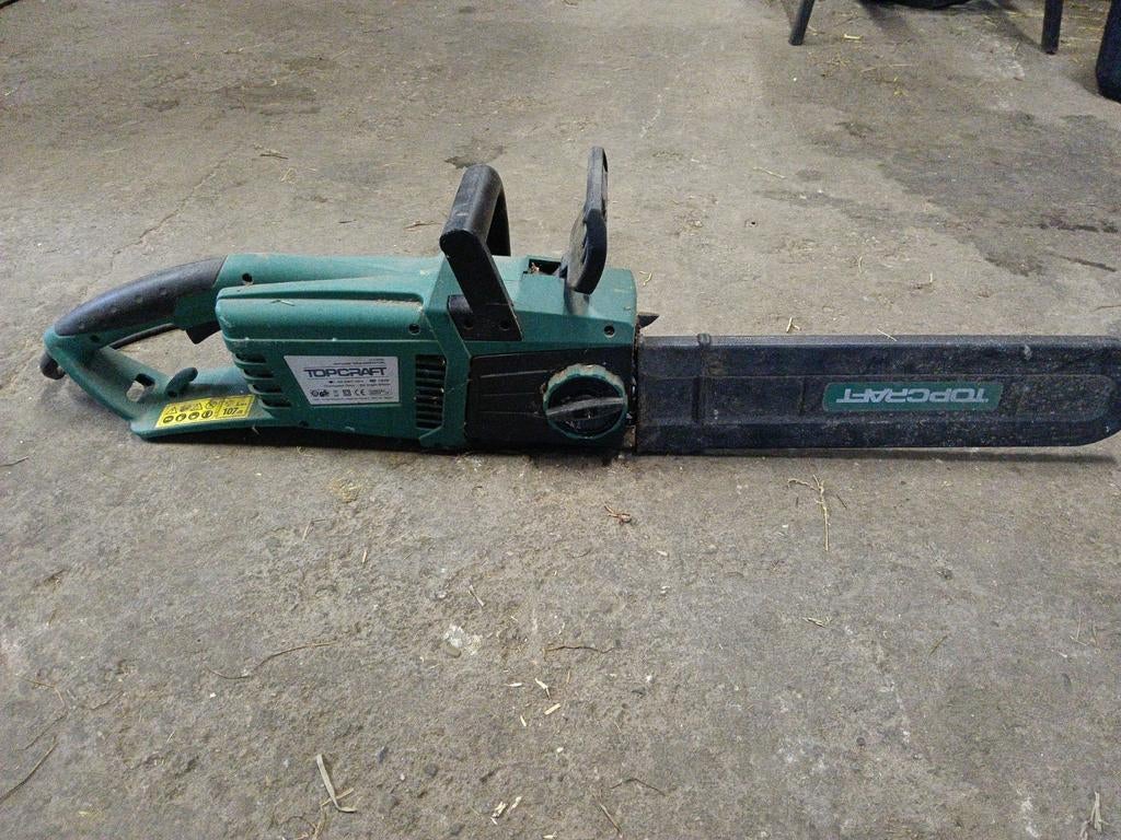 Topcraft Kettingzaag 2400W - Krachtig en Betrouwbaar, Doe-het-zelf en Verbouw, Gereedschap | Zaagmachines, Gebruikt, Topcraft