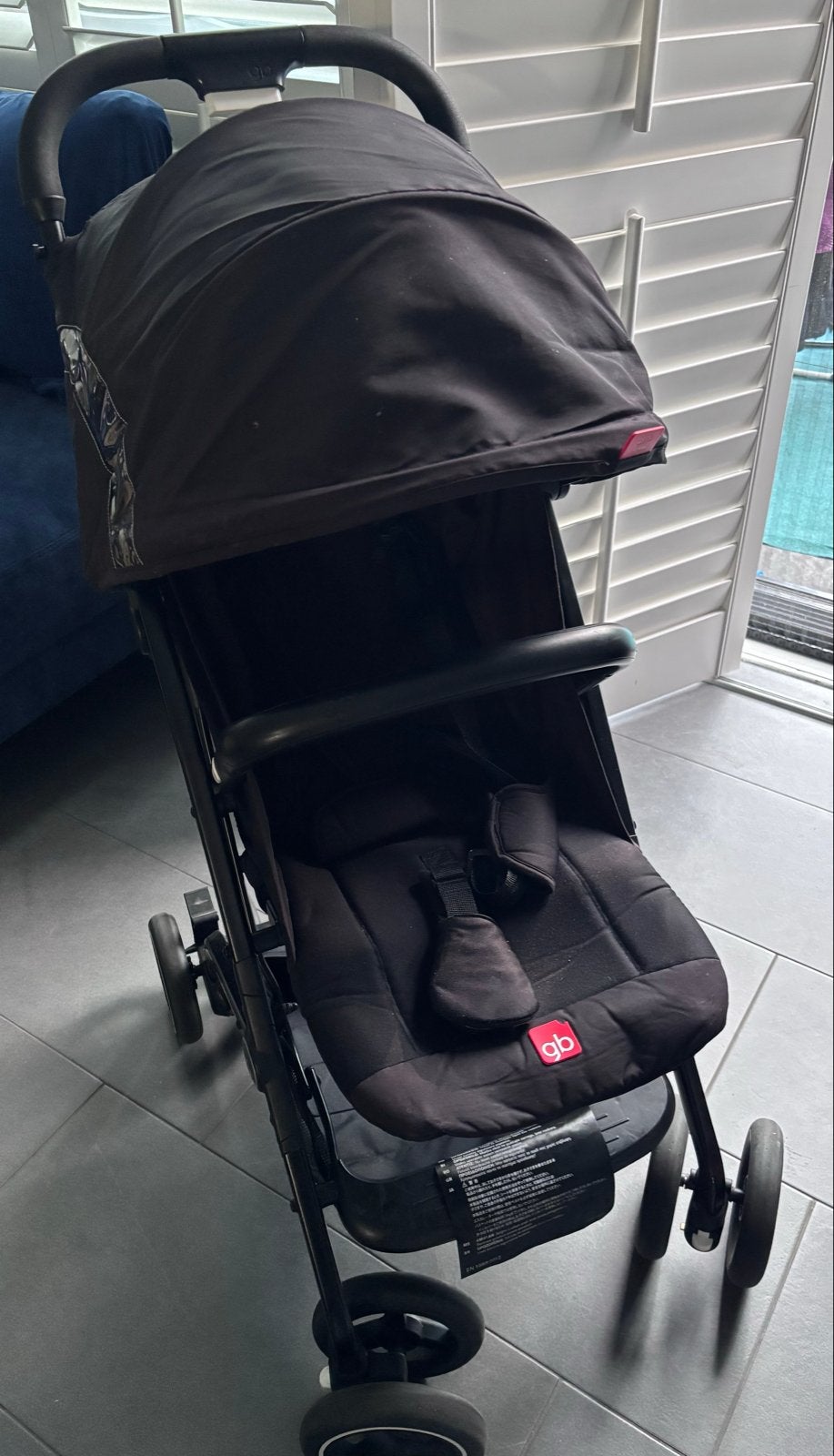 GB Pockit+ All-City buggy - Compact en lichtgewicht, Kinderen en Baby's, Buggy's, Ophalen, Zo goed als nieuw, Overige merken, Verstelbare rugleuning