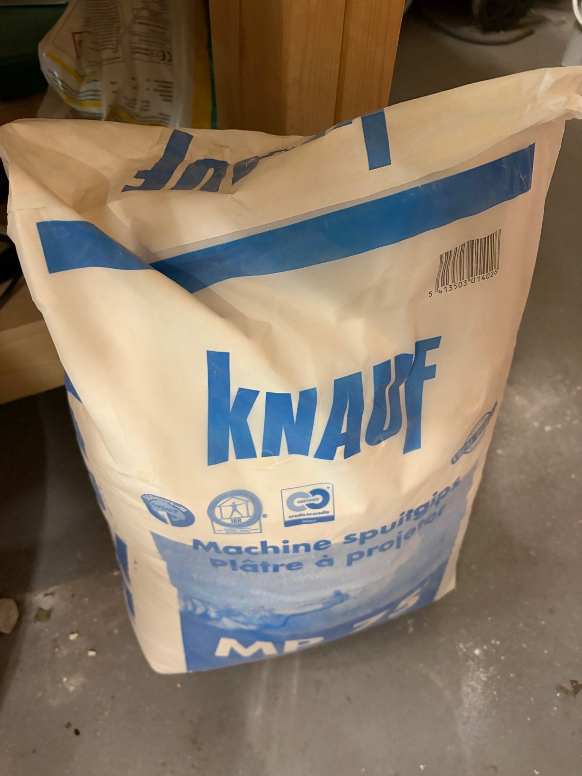 Knauf Machine Spuitgips MP - Nieuwe Verpakking, Doe-het-zelf en Verbouw, Ophalen, Nieuw