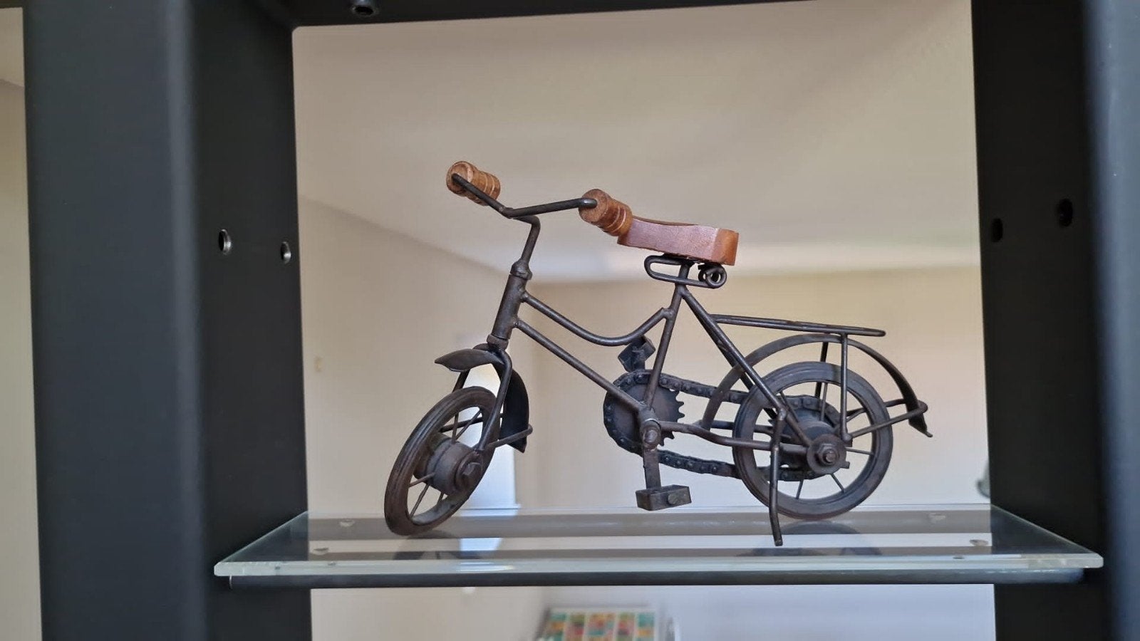 Twee Vintage metalen (tandem) fiets miniatuur, Overige merken, Gebruikt, Ophalen of Verzenden, Groter dan 1:32