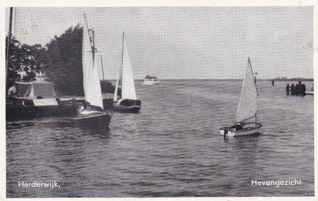 18564 Havengezicht Harderwijk Gelopen 1968 ermelo Nunspeet, Verzenden, 1960 tot 1980, Gelopen, Gelderland