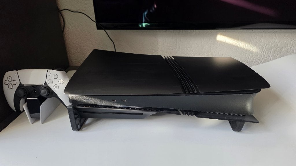 PS5 Pro 2TB zwart + disc drive + 2 games + controllerlader, Spelcomputers en Games, Ophalen, Gebruikt, Playstation 5