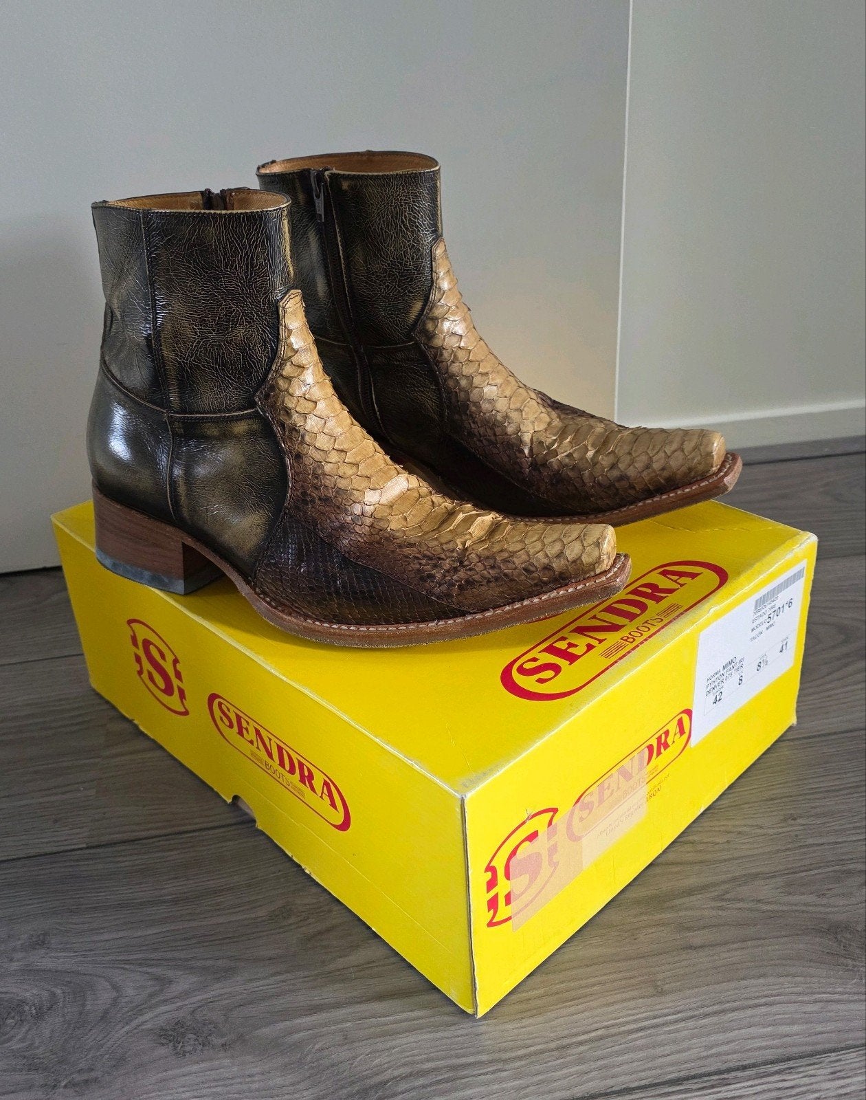 Sendra Boots - Exotische Slangenleren (python) Laarzen Mt 42, Kleding | Heren, Schoenen, Sendra, Overige kleuren, Boots, Ophalen of Verzenden