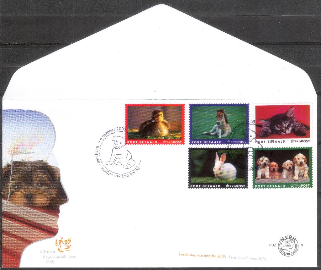 Port betaald 9 - jonge dieren: eend/veulen/kitten/konijn/pup, Verzenden, Envelop