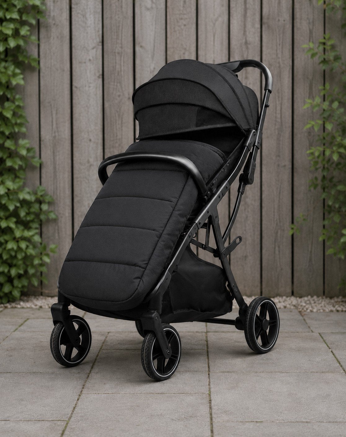 Compacte en opvouwbare kinderwagen - Zwart van memories., Ophalen, Gebruikt, Overige merken, Verstelbare rugleuning