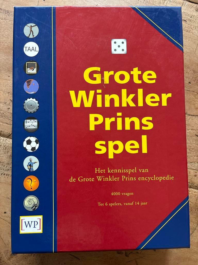 Grote Winkler Prins Spel - Kennisspel Encyclopedie, Hobby en Vrije tijd, Gezelschapsspellen | Bordspellen, Vijf spelers of meer
